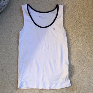 White Tommy Hilfiger tank top size small